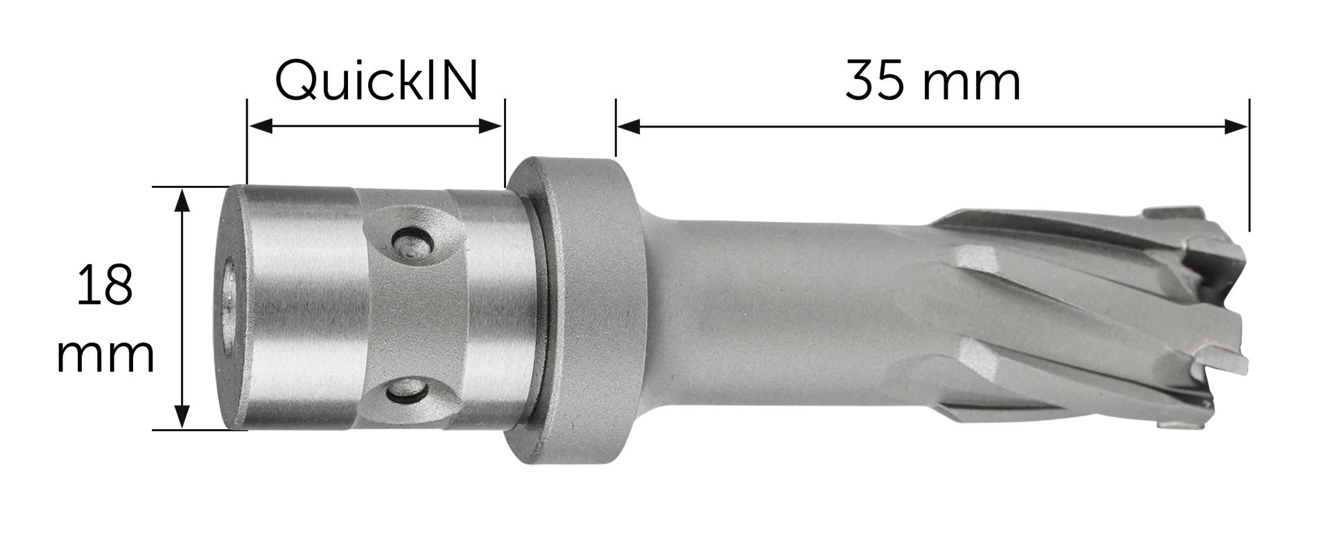 FEIN HM Ultra 35 Kernbohrer mit QuickIN-Aufnahme, Bohr-Ø 41 mm, Schnitttiefe 35 mm 63127115012Bohr-Ø 41 mm, Schnitttiefe 35 mm