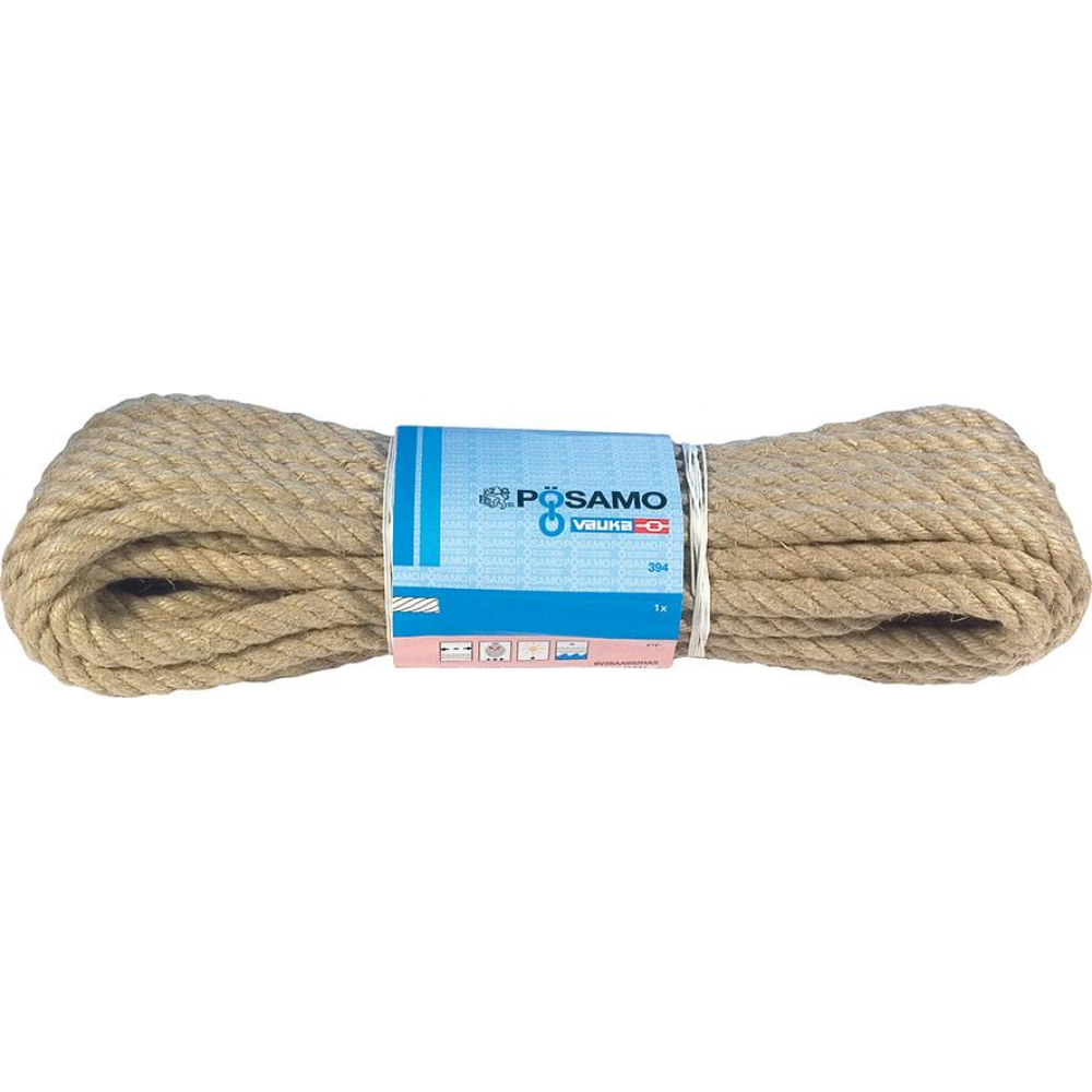 Hanf-Mehrzweckleine 6,0mm x 30m gedreht auf Docke PÖSAMO