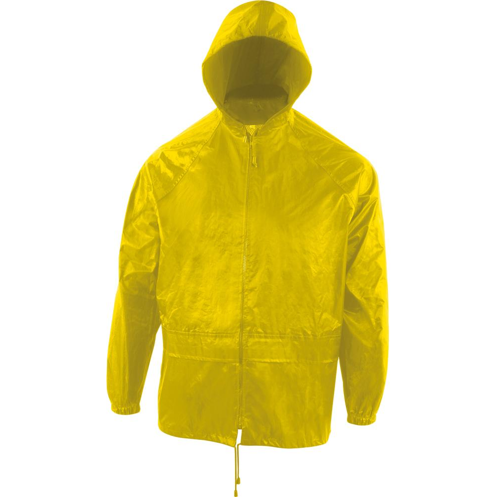 Regenset (Hose/Jacke), Gr. S, gelb