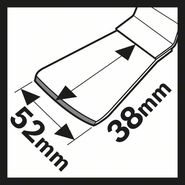 Bosch HCS Schaber ATZ 52 SFC, flexibel, 52 x 38 mm, 10er-Pack