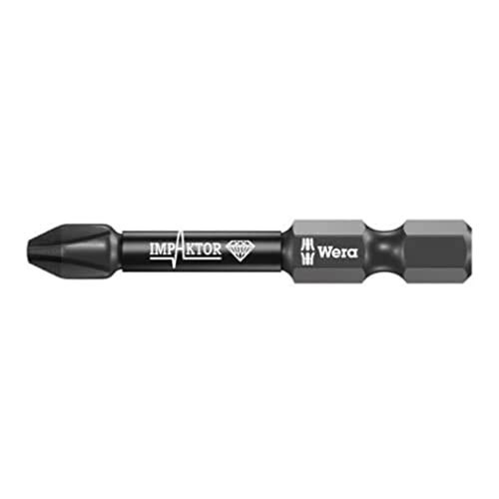 Bit-Sortiment Bit-Box 5 Impaktor PH Bit 1/4" DIN 3126 E6,3 PH3x50mm 5er Pack Wera