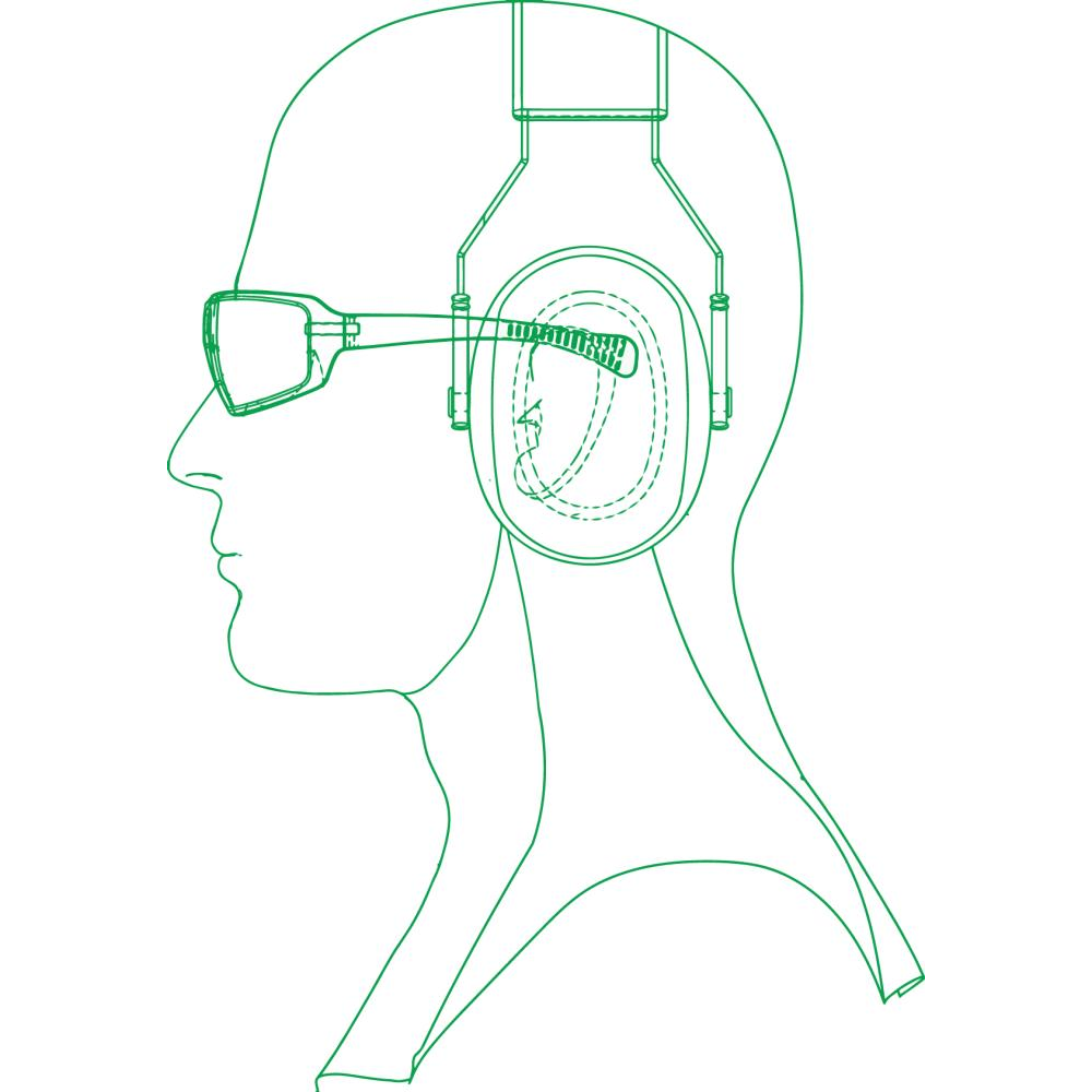 Schutzbrille 553 Zeronoise Brille UP-NEXXT antikratz antibeschlag
