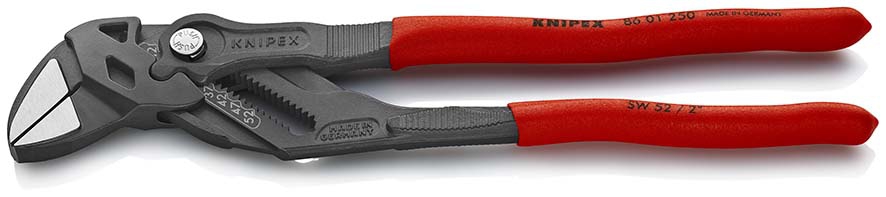 Zangenschlüssel mit Kunststoff-Griffen 250mmschwarzKNIPEX