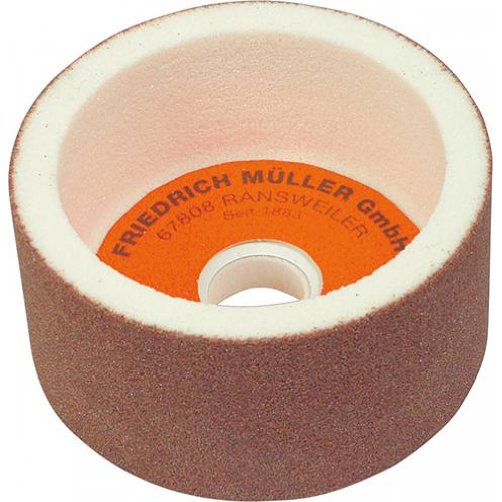 Schleiftopf, Edelkorund, weiß 100x50x20mm K80 Müller