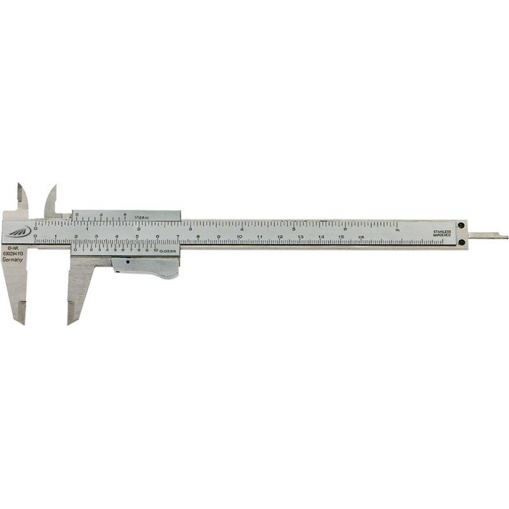 Taschenmessschieber, parallaxfreie Ablesung Fein-Messschieber DIN 862150mm m.M.Preisser