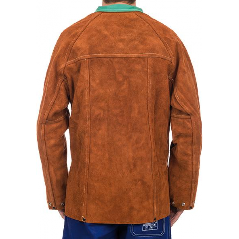 Schweißerlederjacke Lava Brown Nr. E44-7300 Gr. XL Weldas