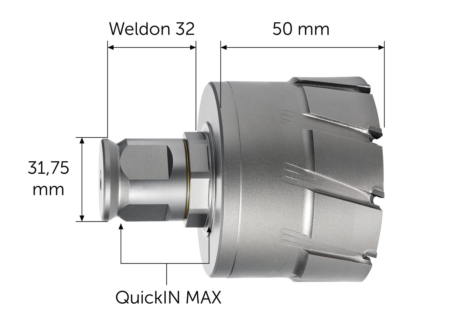 FEIN HM Ultra 50 Kernbohrer mit QuickIN MAX-/ Weldon 32-Aufnahme, Bohr-Ø 79 mm, Schni 63127459010on 32-Aufnahme, Bohr-Ø 79 mm, Schni