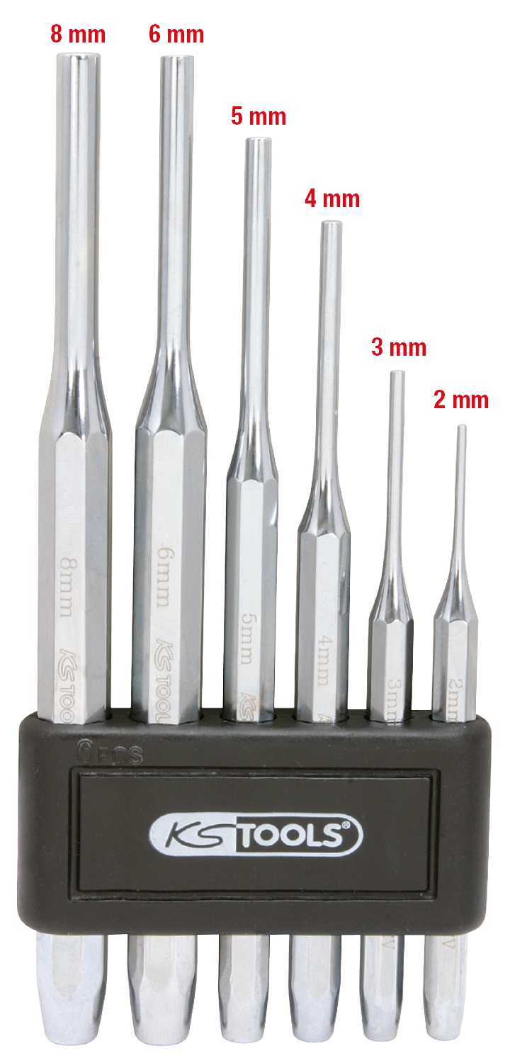 KSTOOLS Splintentreibersatz, hochglanz verchromt, 6-tlg