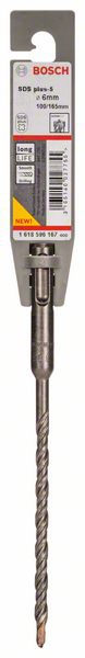 SDS-plus-Hammerbohrer plus-5 Hammerbohrer 6x100x160mm Bosch VE  1 Stück SDS