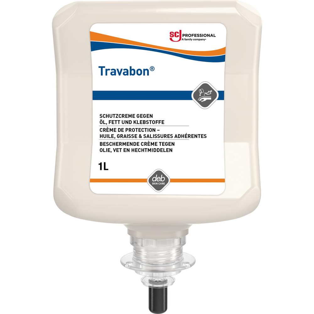 Hautschutzsalbe Travabon Classic Spezial-Hautschutzcreme 1 l Kartusche