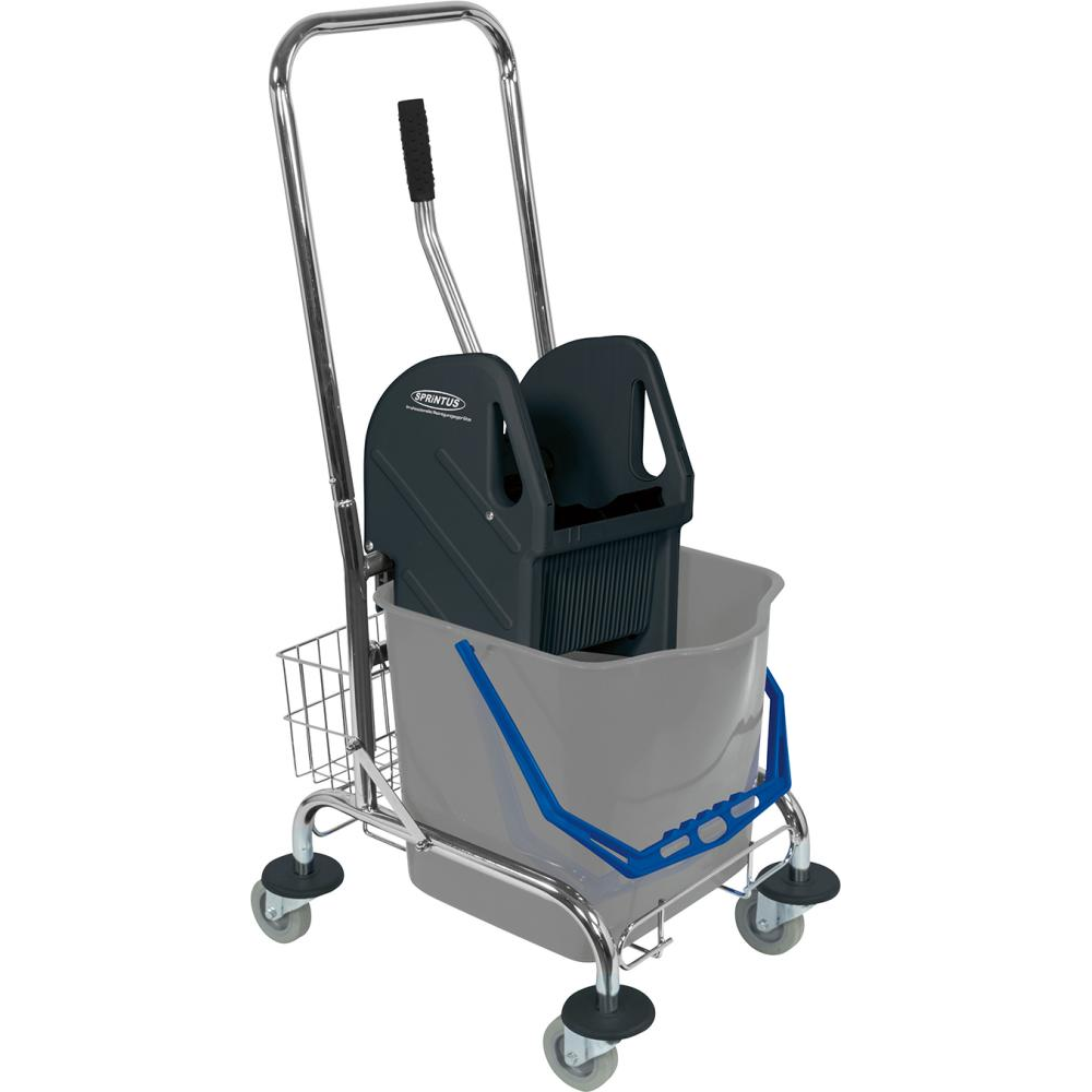 Einfachfahreimer Chrom 1x27l m.Presse