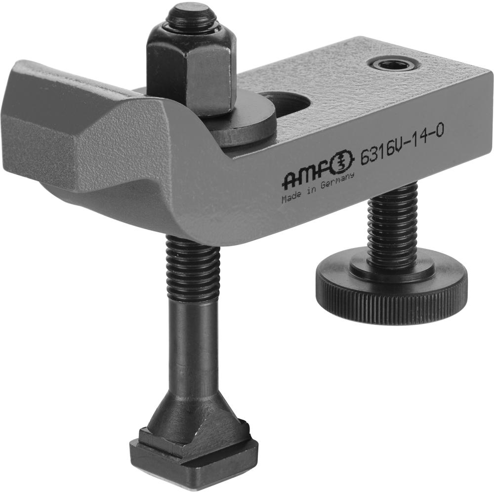Spanneisen, gekröpft, mit verstellbarer Stützschraube verstärkt 18/36-69mm AMF