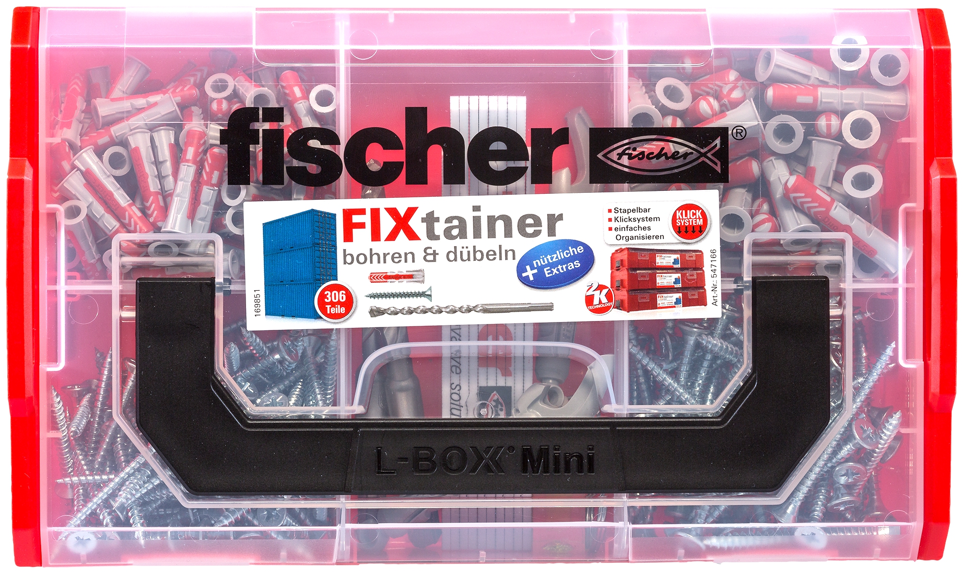 Fischer FixTainer - bohren und dübeln. Fischer FixTainer - mit dem Duo aus Power und Schlauer + nützlichen Extras
