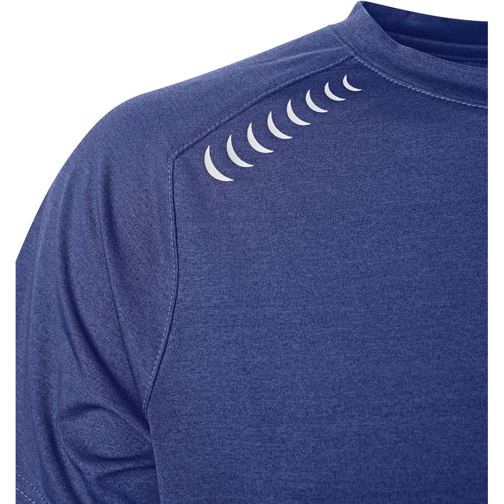 T-Shirt Gr. 3XL Quick Dry kornblau/schwarz meliert Fortis Elements