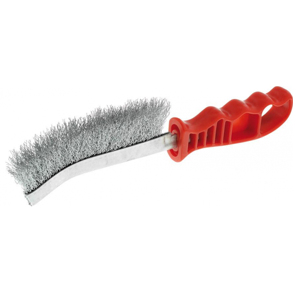 Drahthandbürste, Stahldraht -Handstielb. Stahl. 260mm gewellt Osborn