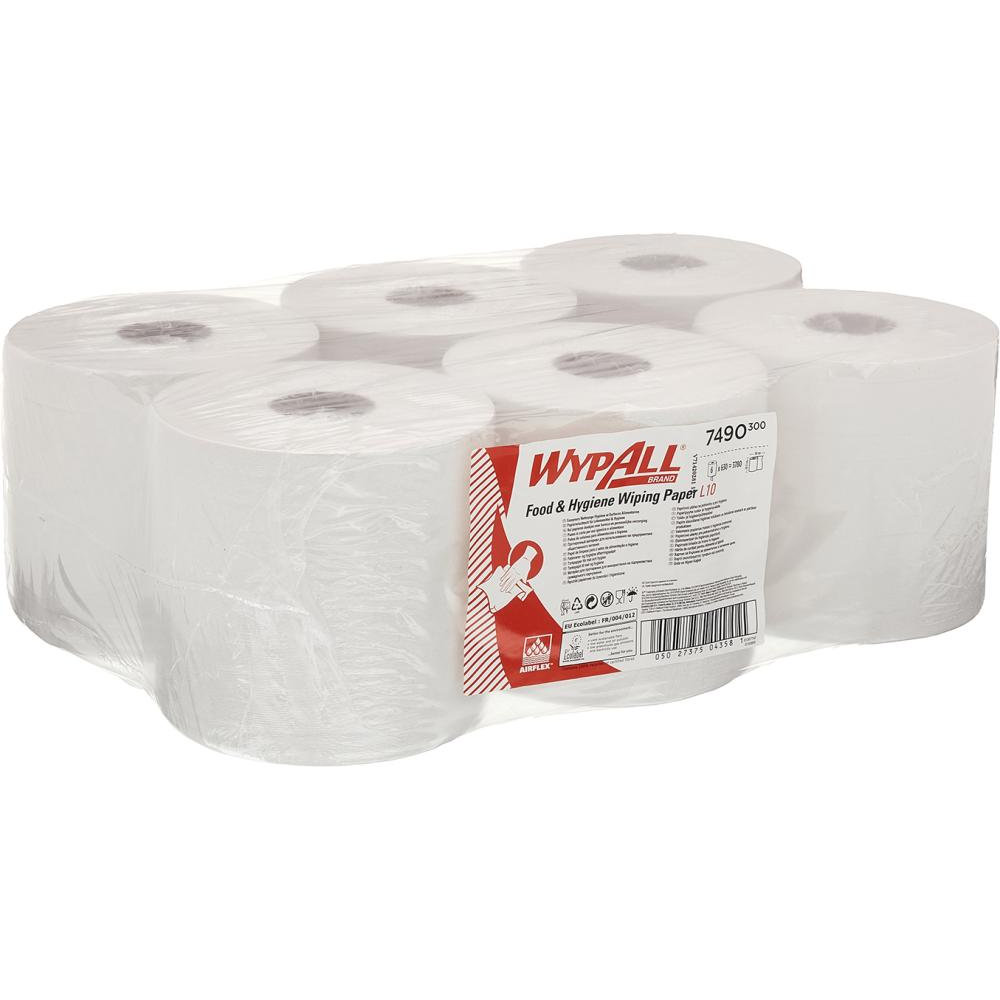 Papierwischtuch WYPALL L10 Wyp All Papierwisch tuch Zentralentnahme für Roll Control/ Weiß
