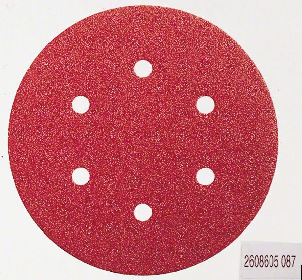 Bosch Schleifblatt C430, 150 mm, 60, 120, 240, 6 Löcher, Klett, 6er-Pack