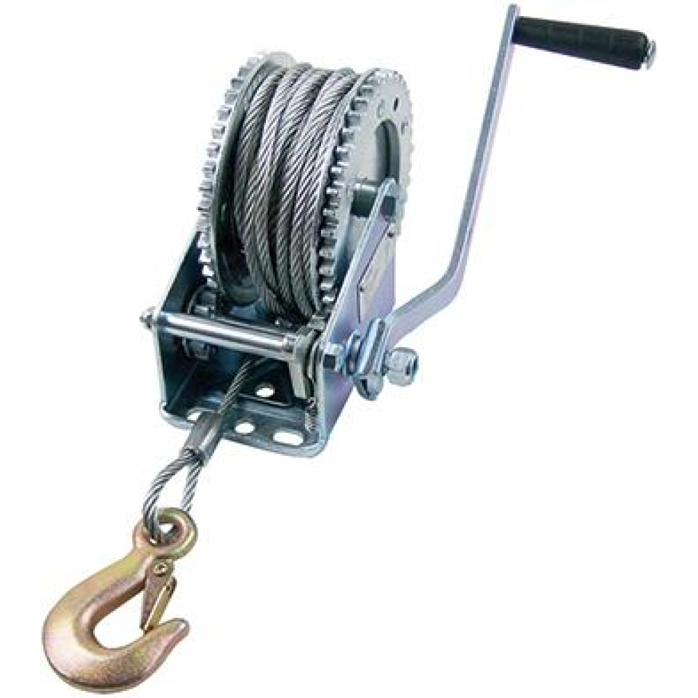 Handwinde universal 800kg,in 10m Drahtseil