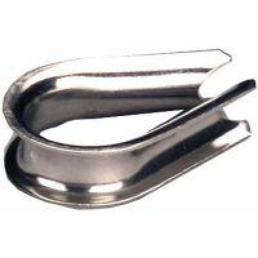 Kausche Rillenweite 5mm DIN 6899 Form B Edelstahl 1.4401 Spitzkausche