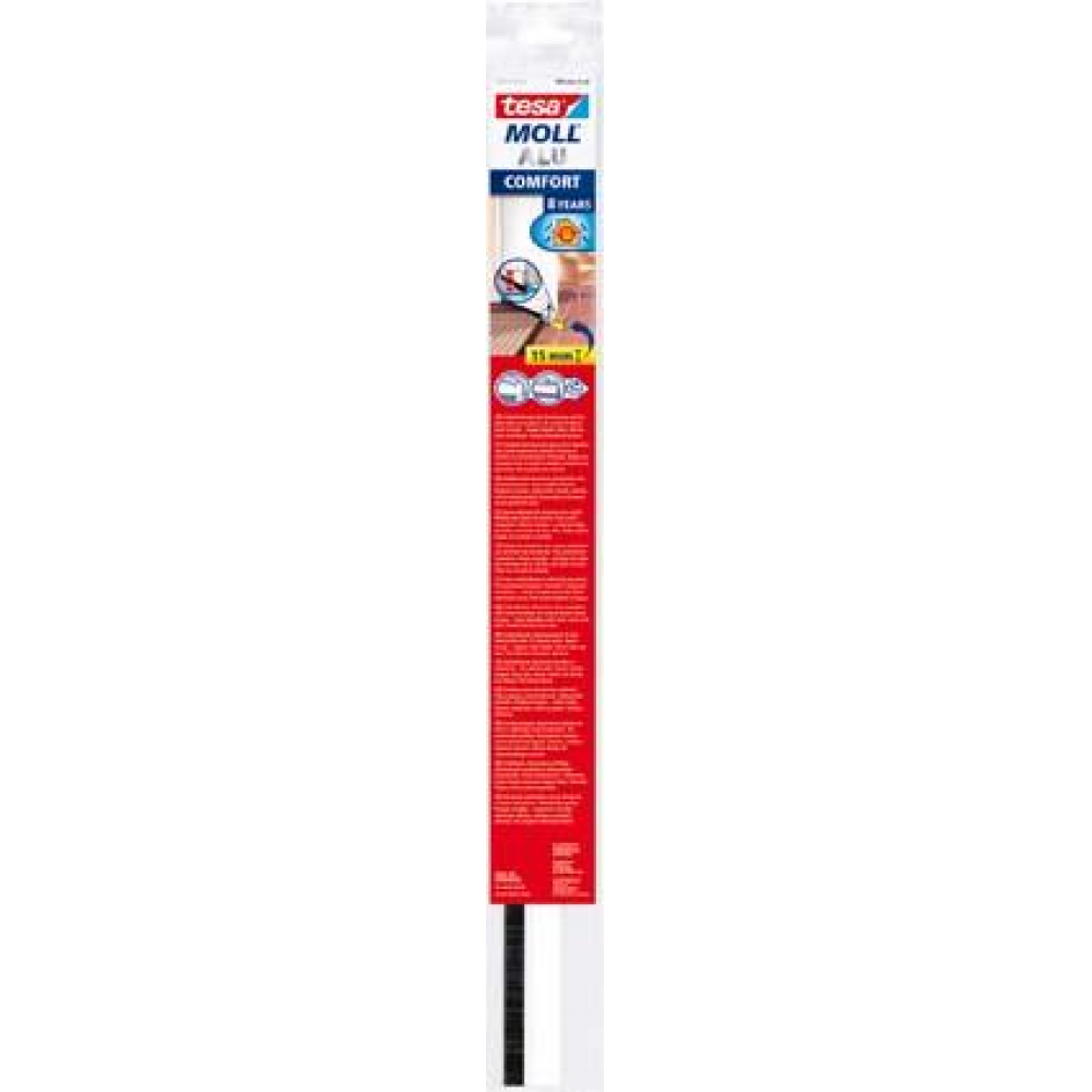 tesamoll Türdichtschiene, comfort 5405 Tür-Dichtung weiß bis 15mm Spalte f.unebene Btesa