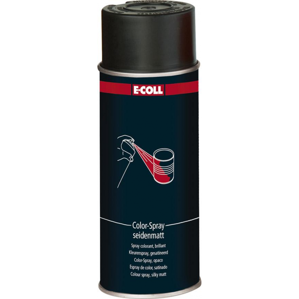 Color-Spray, seidenmatt/matt seidenmatt 400ml tiefschwarz E-COLL