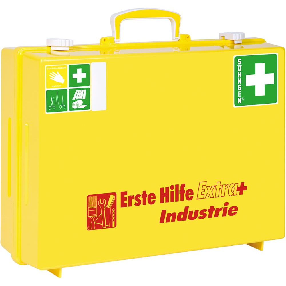 Erste-Hilfe-Koffer Extra Industrie+DIN, 13157 gelb