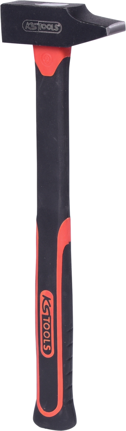 KSTOOLS Schlosserhammer, Fiberglasstiel, französische Form, 250g
