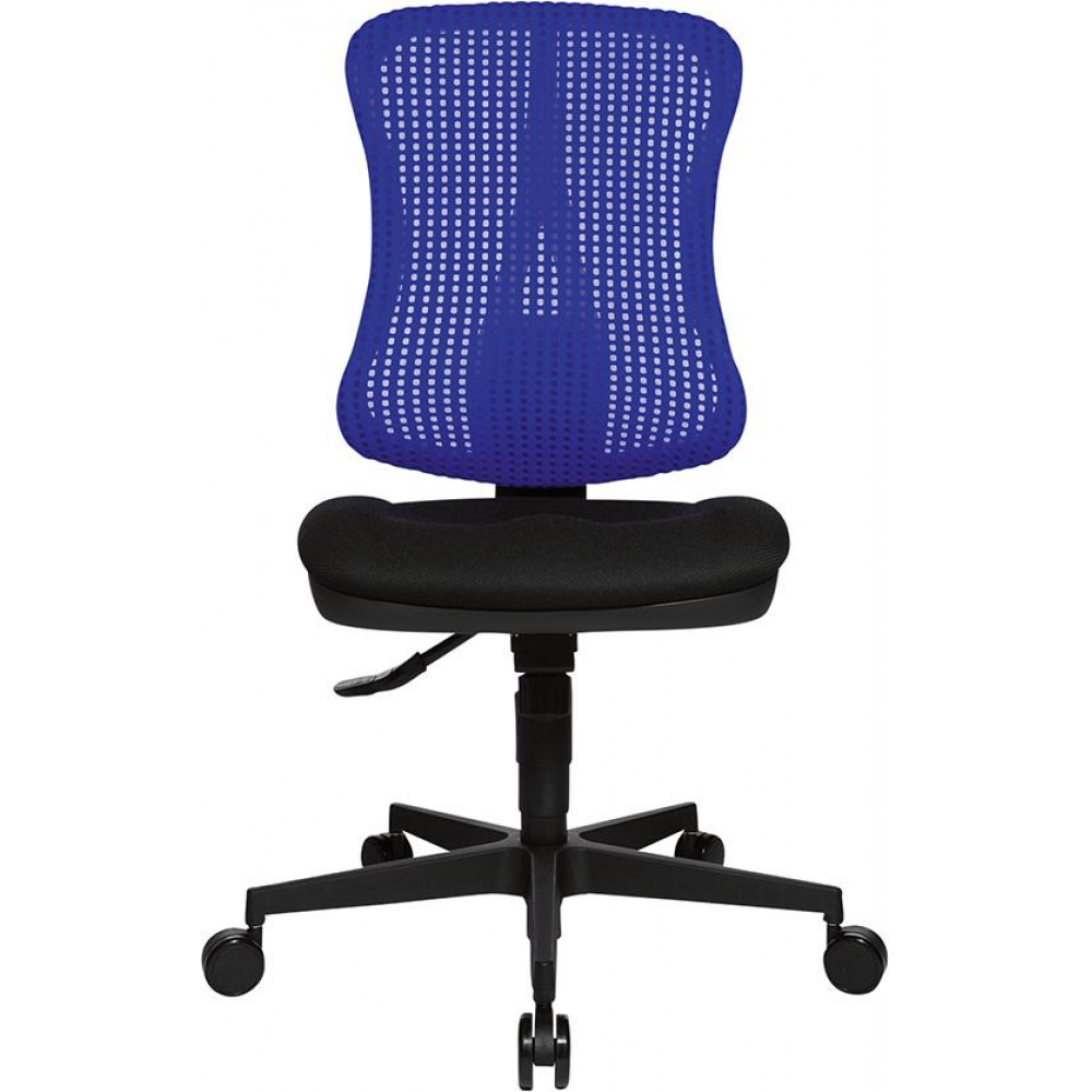 Bürodrehstuhl Modell Head Point SY Drehstuhl schwarz/blau,Netzr
