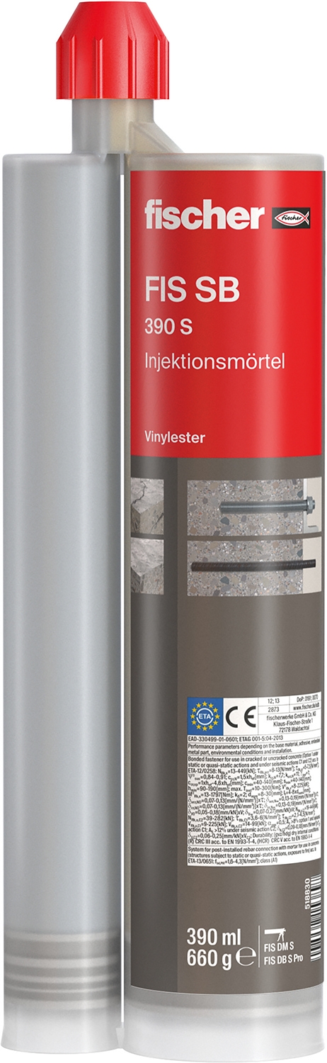fischer Superbond-Mörtel FIS SB 390 S / Superbond-System FIS SB 390 S / Injektions-System auf Vinylester-Hybrid-Basis mit Silan-Technologie
