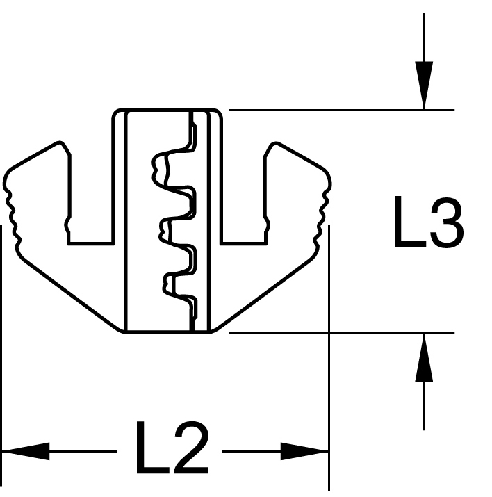 KSTOOLS Paar Crimp-Einsätze für Flachstecker 4,8 und 6,3 mm, Ø 0,5 - 6,0 mm