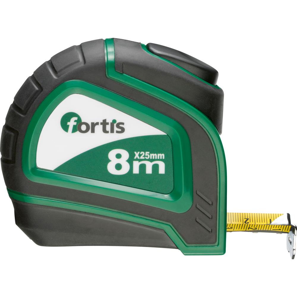 Taschenbandmaß mit Bandstopp 8mx25 mm FORTIS