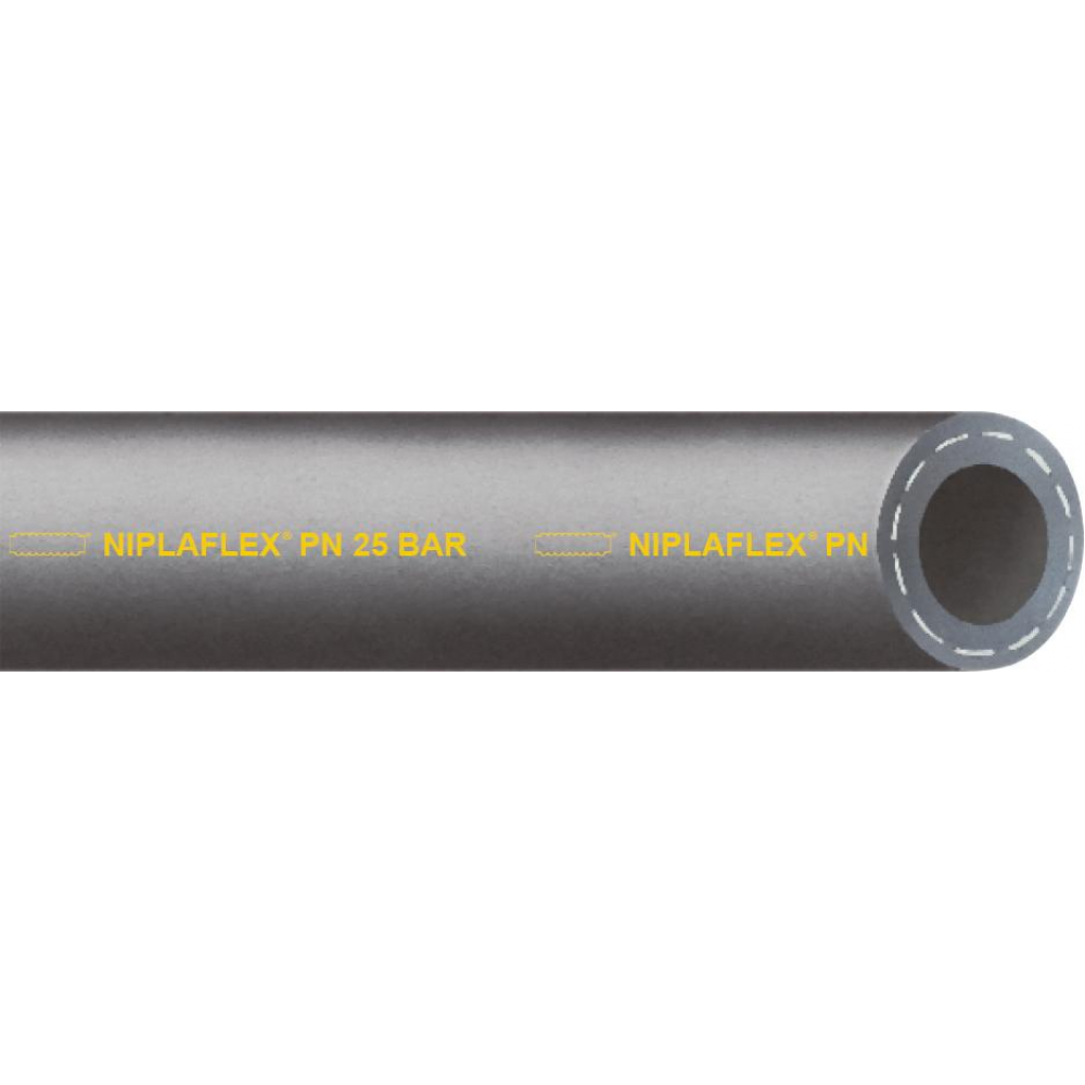 Universalschlauch Niplaflex, NBR/PU/PVC, schwarz, 25X5,5mm 50m