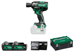 HIKOKI WR18DHWPZ, 18V Akku-Schlagschrauber(1/2") (Brushless), 2 x 5.0 Ah, 345 Nm, 1/2"