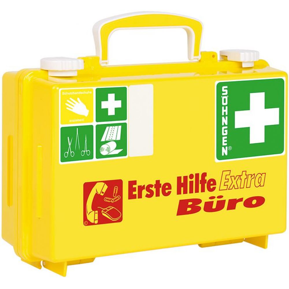 Erste-Hilfe-Koffer Extra Büro DIN, 13157 gelb
