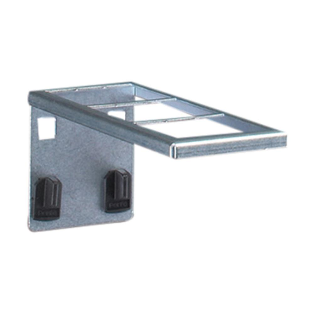 Kombihalter, mit breiter Grundplatte oben B55x T150 mm 3 Aufnahmen für Lochplatten