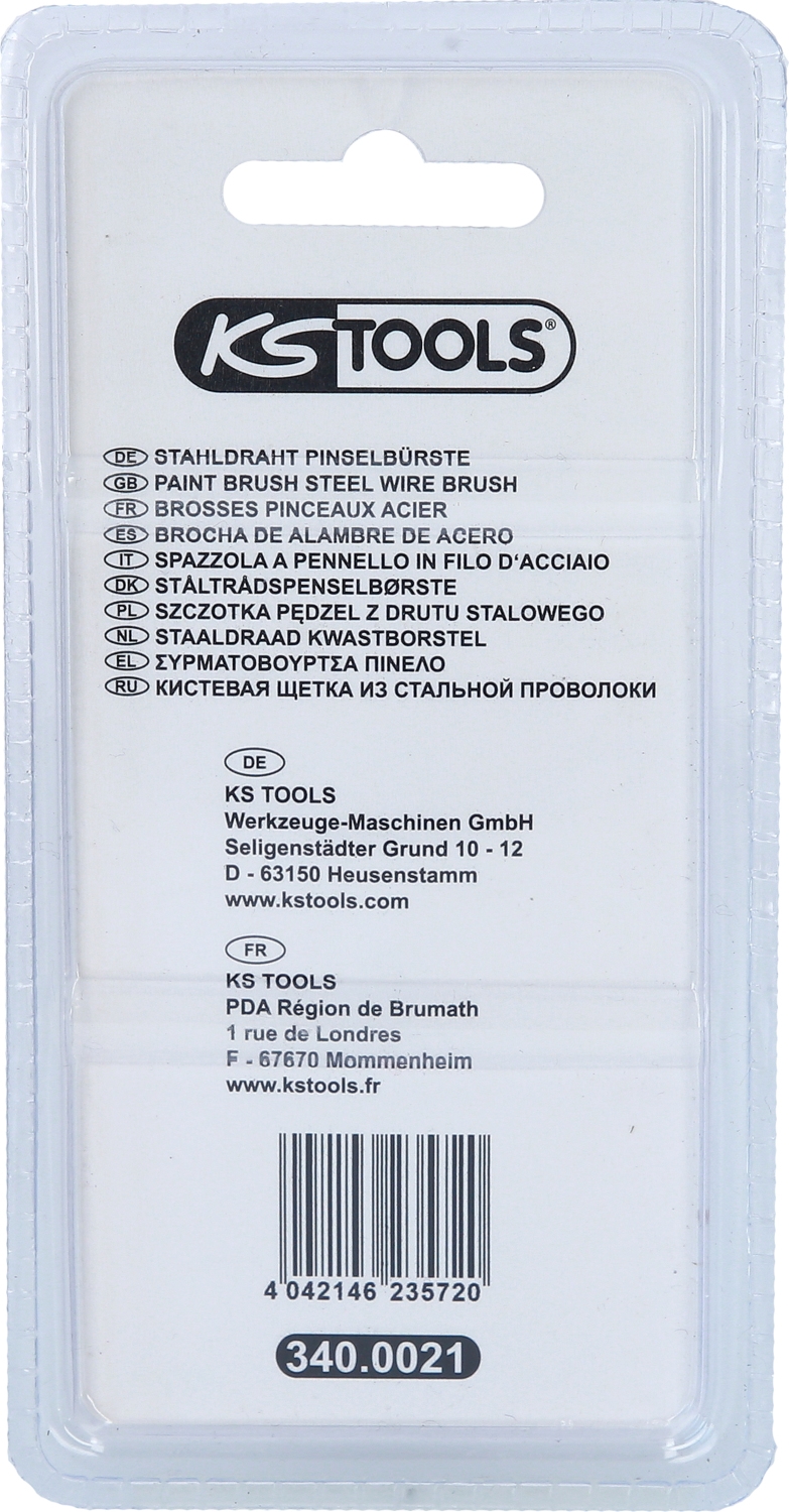 KSTOOLS Stahldraht Pinselbürste 0,5mm, Ø 30mm