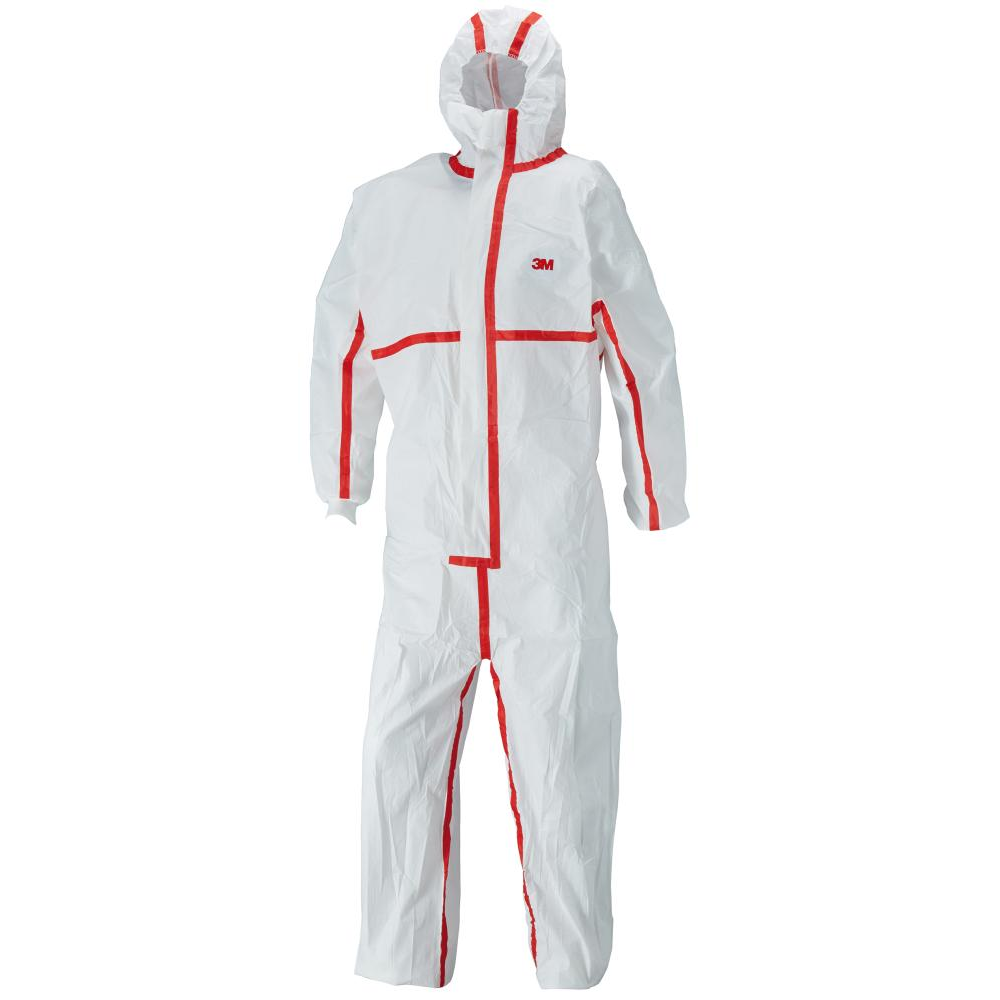 3M Schutzanzug 4565 weiß/rot, Typ 4/5/6 Größe L