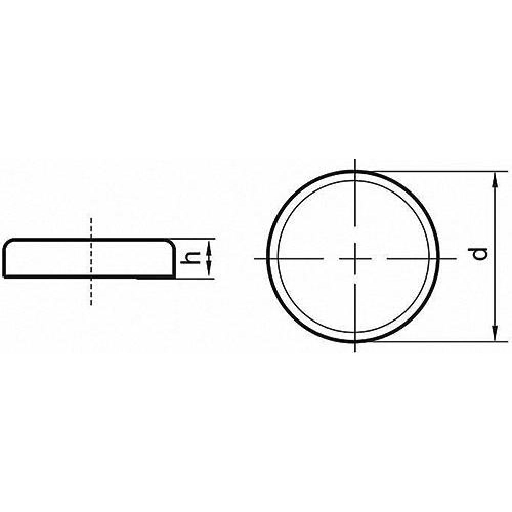Neodym-Magnet-Flachgreifer ohne Gewindebuchse Nd Fe B-o.20 x 6,0mm Beloh