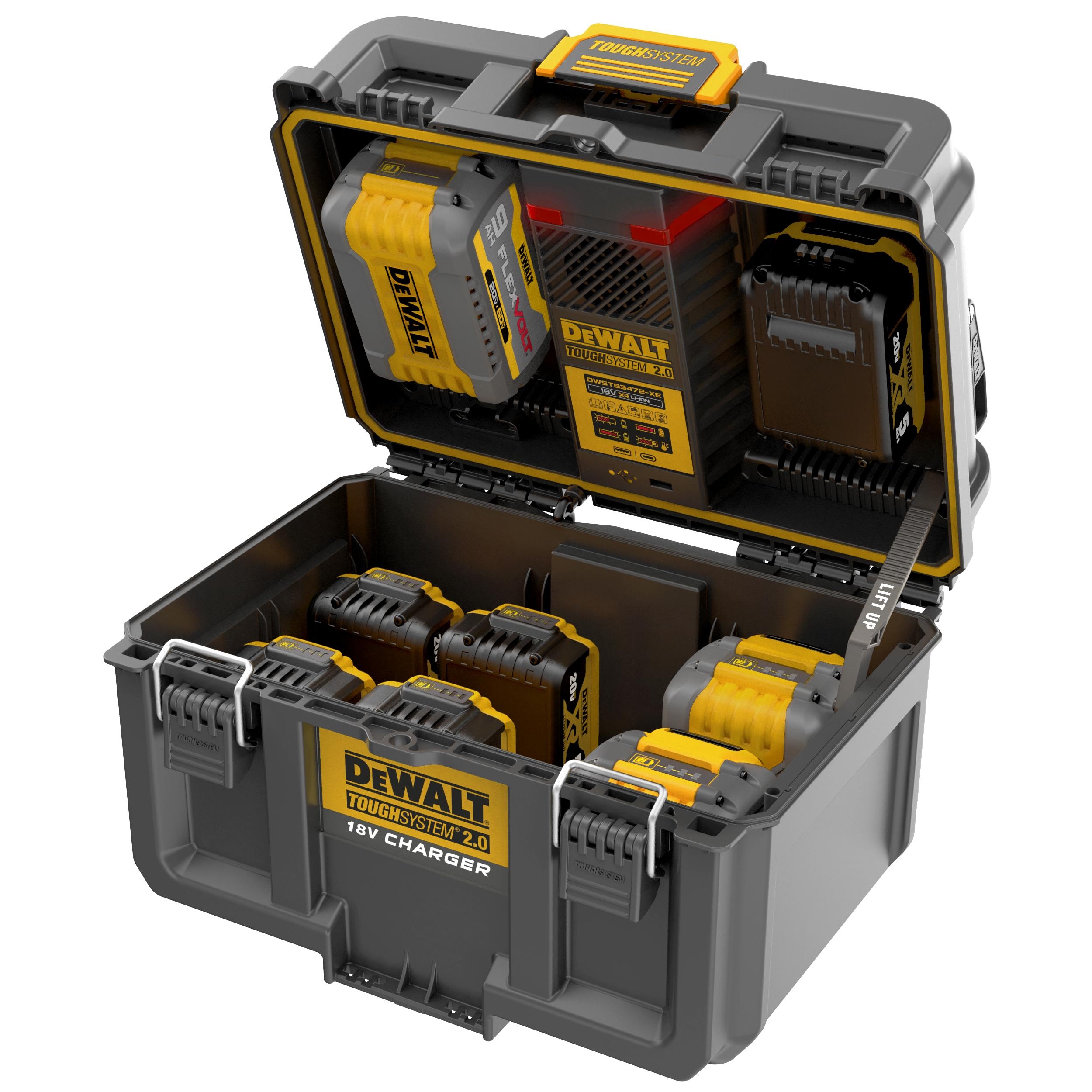 Dewalt DWST83471-QW,  ToughSystem 2.0 Charger Box, ToughSystem 2.0 Charger Box für  18 Volt XR und 54 Volt XR FLEXVOLT Akkus