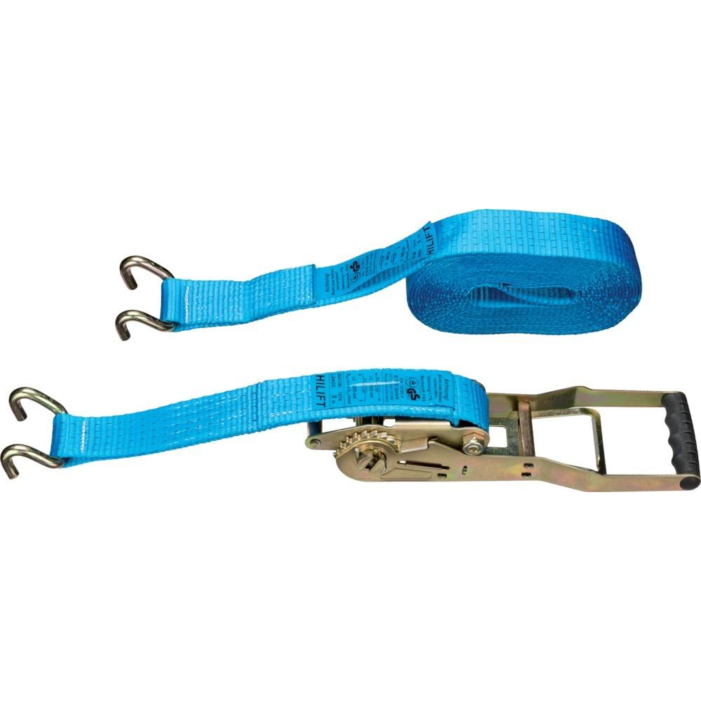Zurrgurt, mit Langhebel-Zugratsche, 5 t Langhebel-Zurrgurt 50mm 10m 5T U-Haken