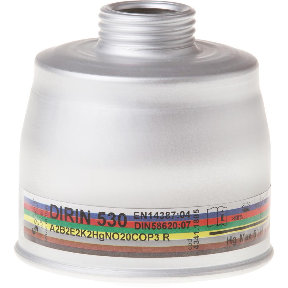 Universalfilter DIRIN 530 A2B2E2K2 Hg NO 20COP3R D Mehrbereichskombifilter ABEK2Hg NO20COP3R