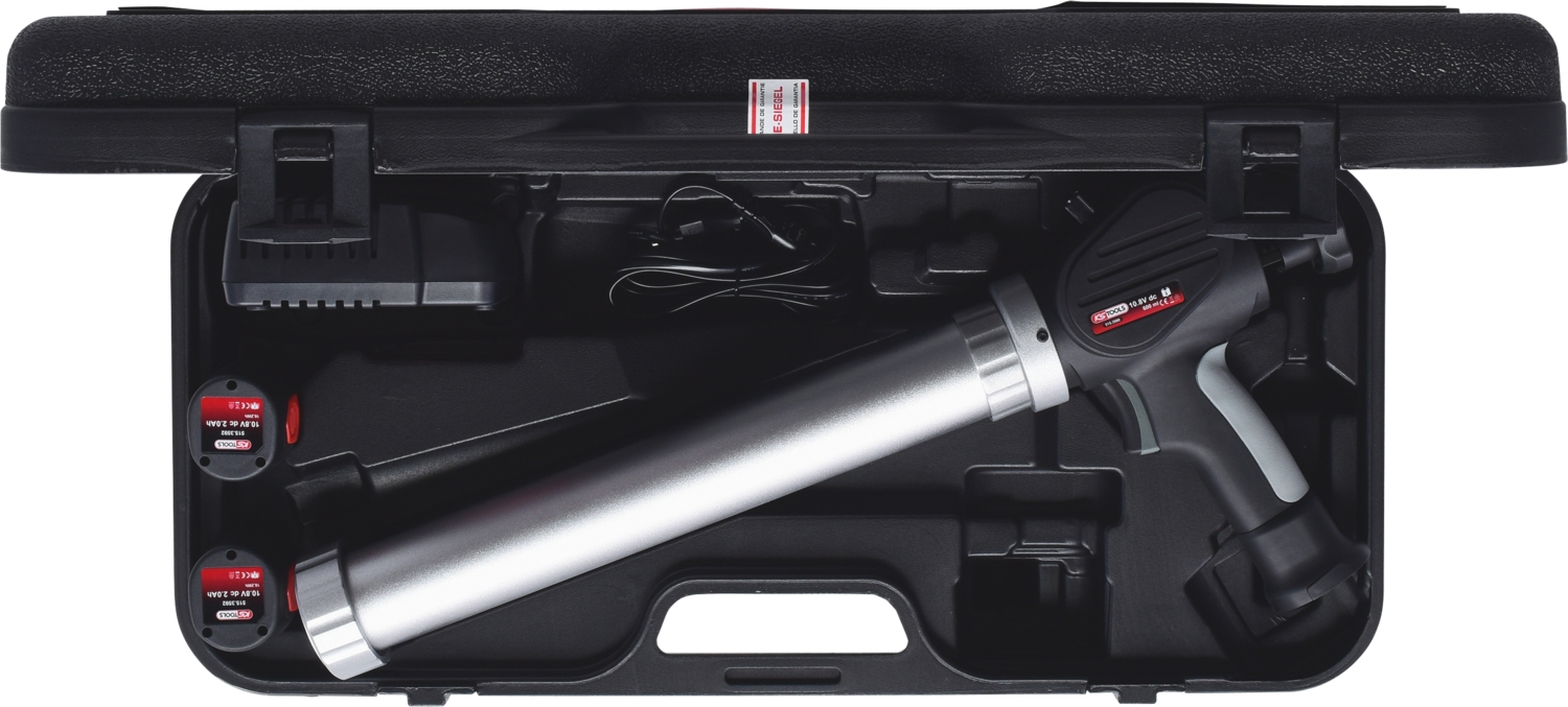 KSTOOLS Akku-Kartuschen-Pistole 600 ml mit 2 Akkus und 1 Ladegerät