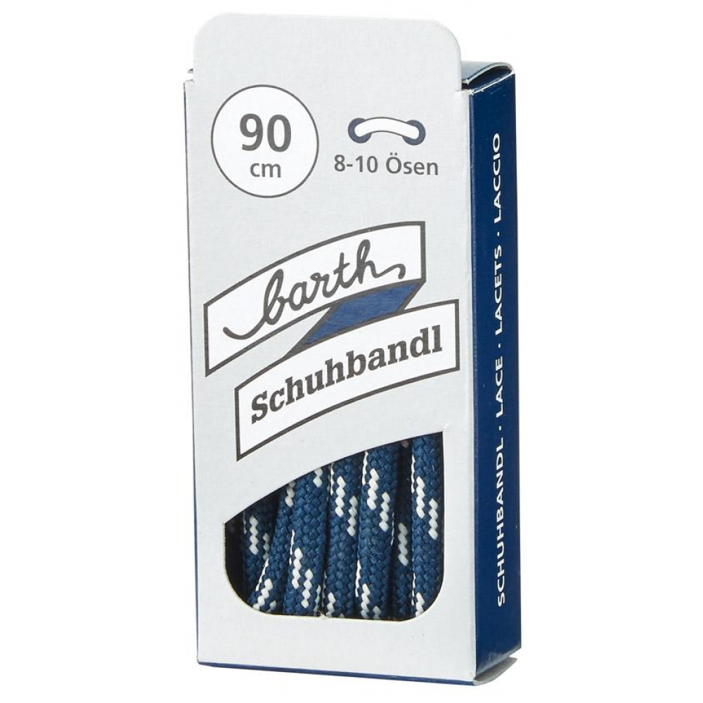 Schnürsenkel, rund 90 cm, blau-weiß