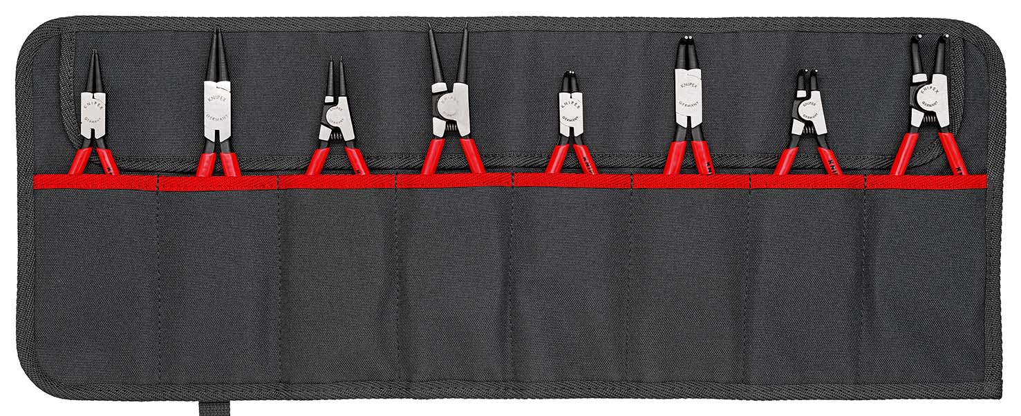 Sicherungsringzangen-Satz in Rolltasche 8-teiligKNIPEX