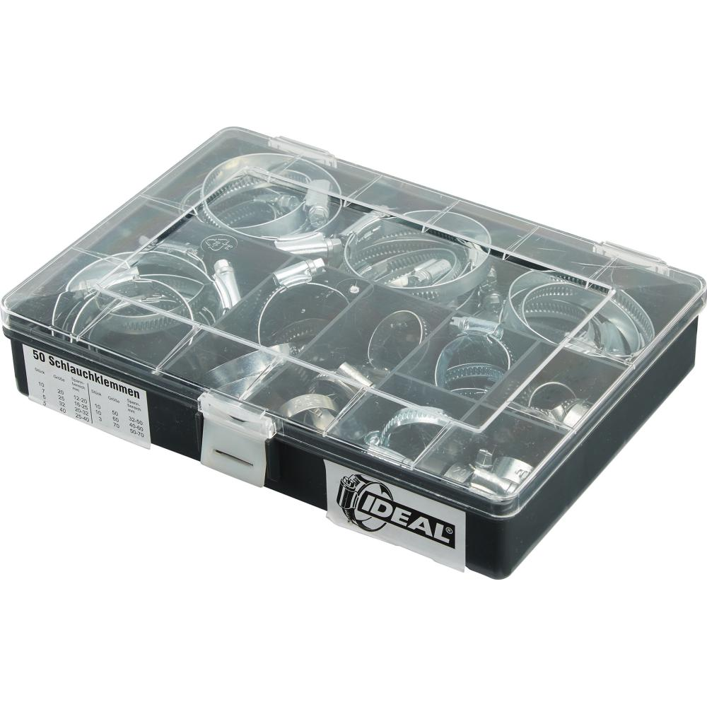 IDEAL-Schlauchschellen-Sortiment, W1 Schlauchschellen-Set 9mm sortiert IDEAL-Schlemper