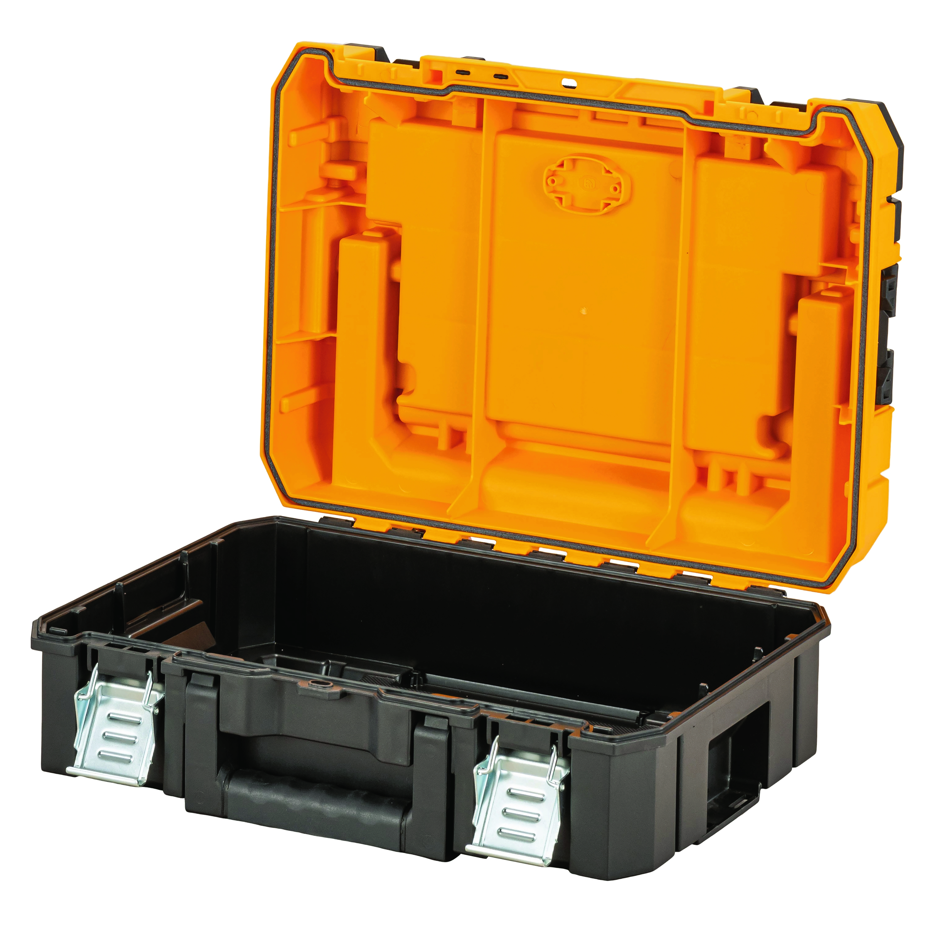 Dewalt DWST83344-1,  TSTAK I Werkzeugbox IP54, TSTAK I Robuste und kompakte Werkzeugbox mit IP54 Schutz und Schaumstoffeinlage (27l Volumen)