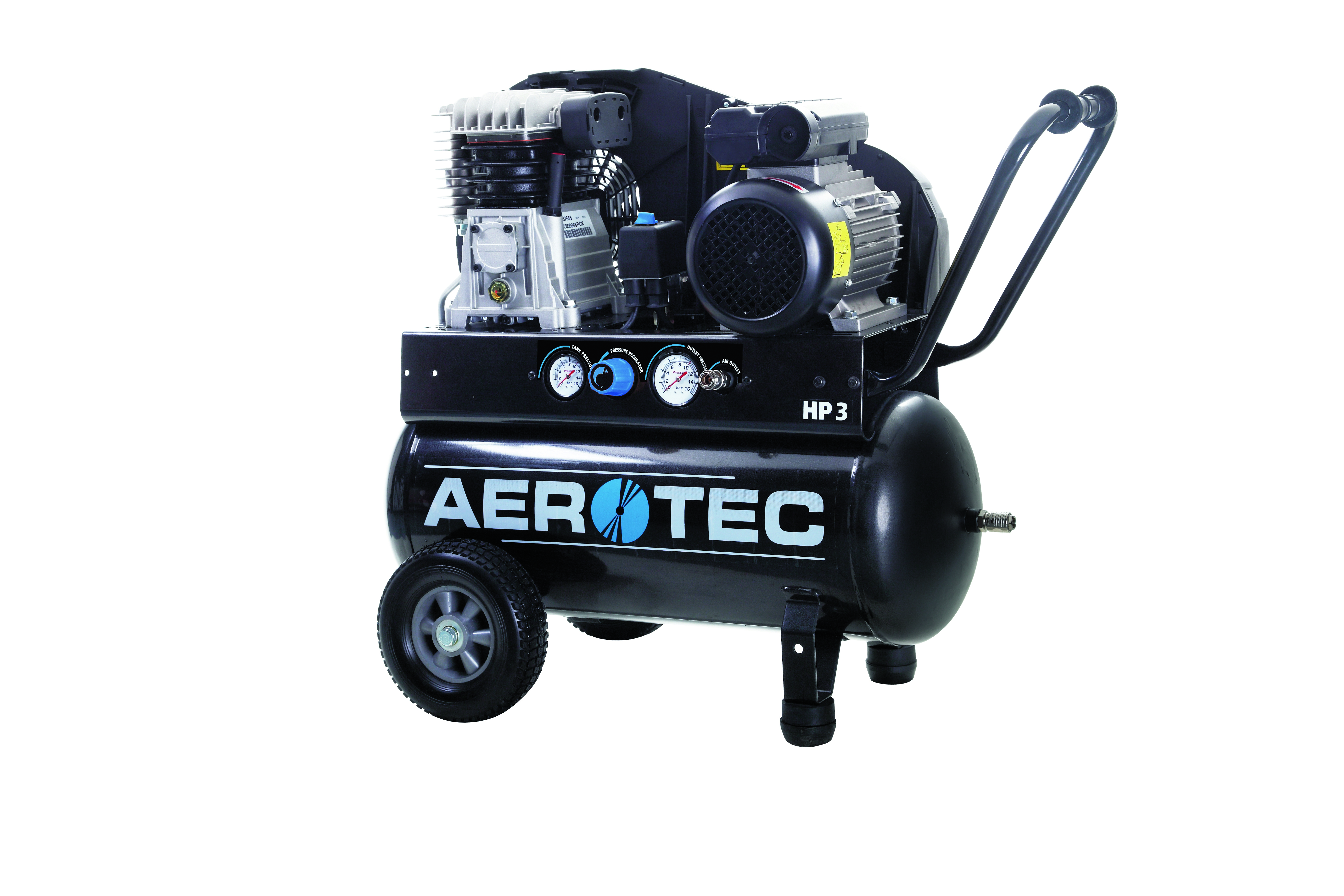 AeroTec  420-50 TECHLINE .  Fahrbarer Kompressor mit ölgeschmiertem Aggregat