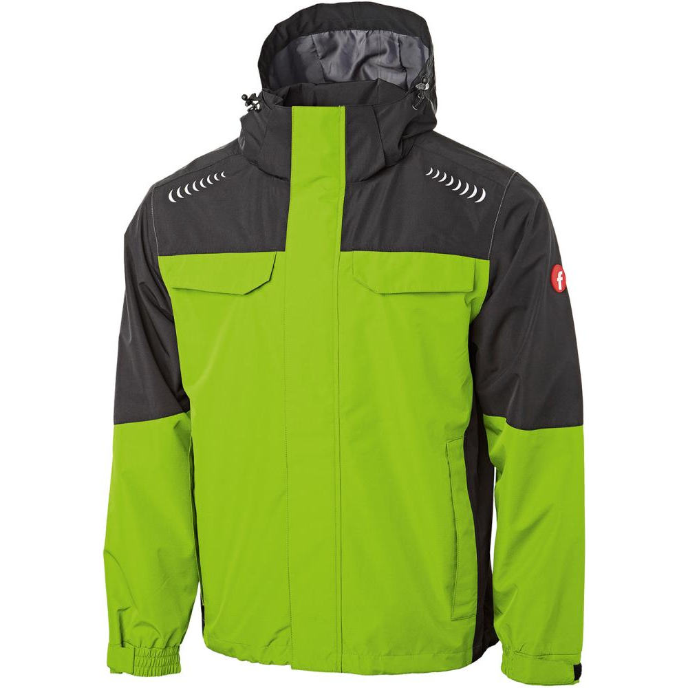 Regenjacke Gr. 4XL lime/schwarz Fortis Elements