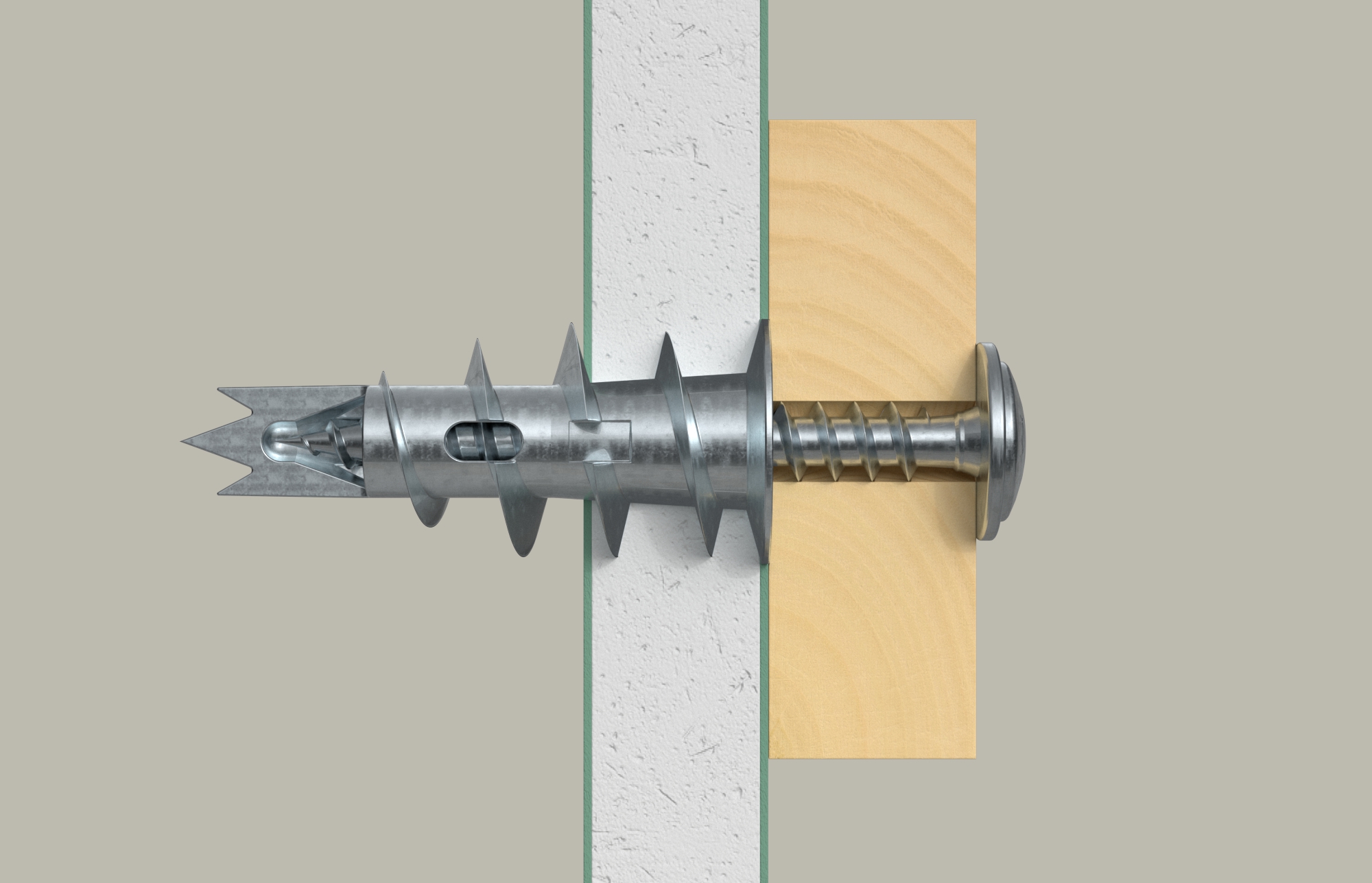 Fischer GKM 27. Der selbstbohrende Metalldübel mit Schraube für Gipskarton- und Gipsfaserplatten