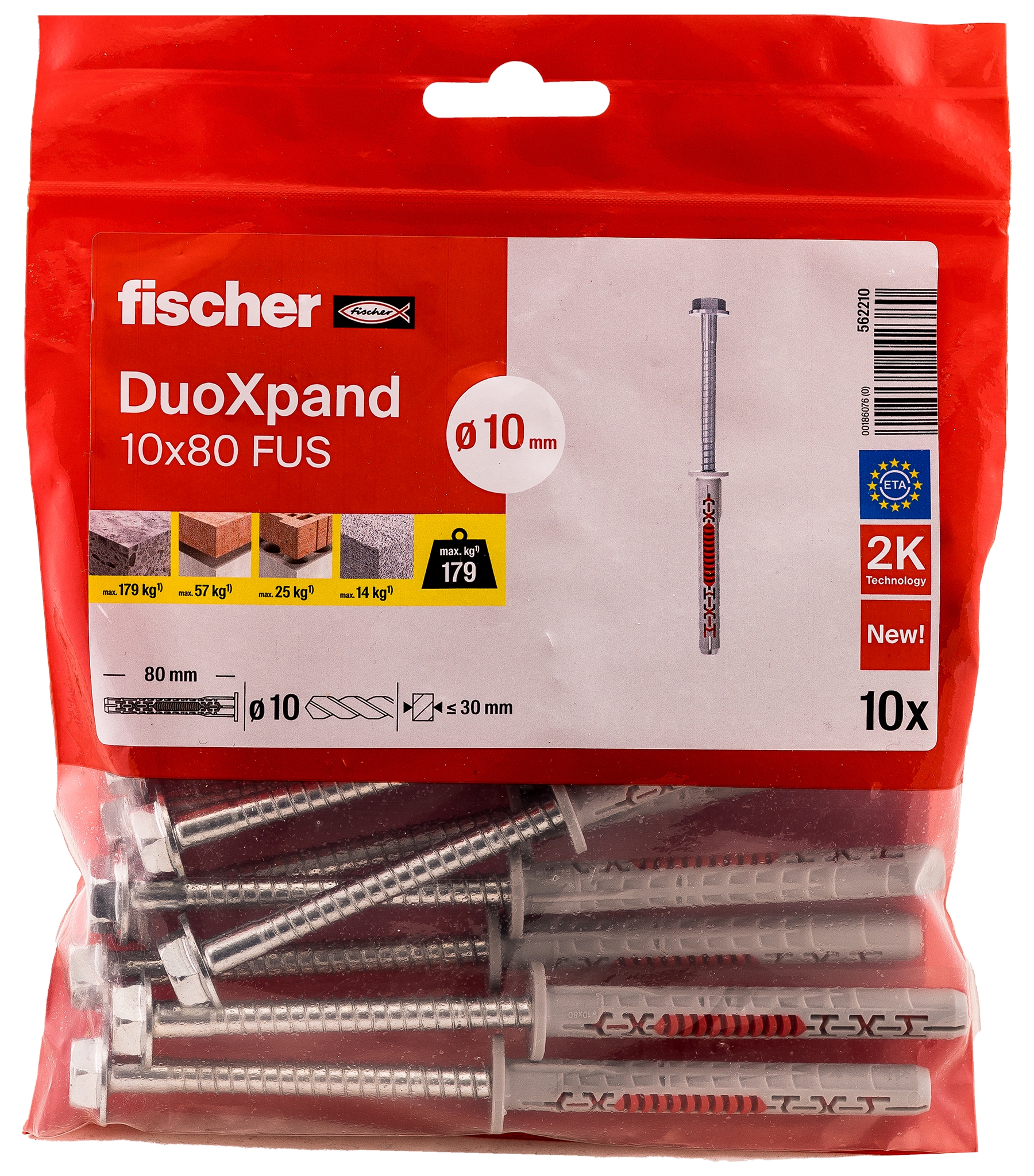 Fischer DuoXpand 10x80 FUS B. Mit cleverem Biss verankern